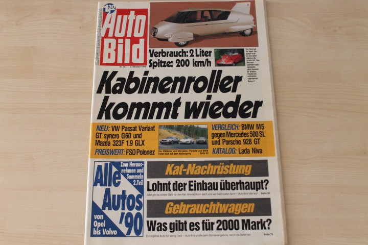 Deckblatt Auto Bild (40/1989)
